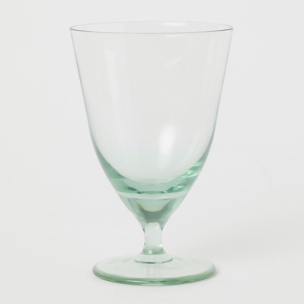 H&M Home Stemmed Glass (Light Green)